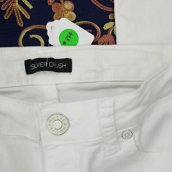 Silver Crush white jeans size 1-2 - Picture 6 of 8